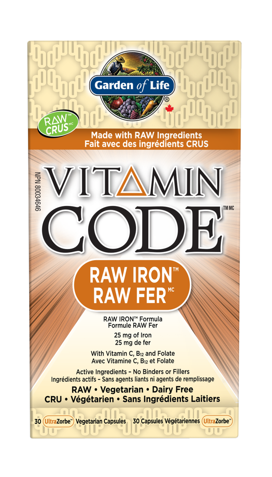 Garden of Life - Vitamin Code RAW Iron