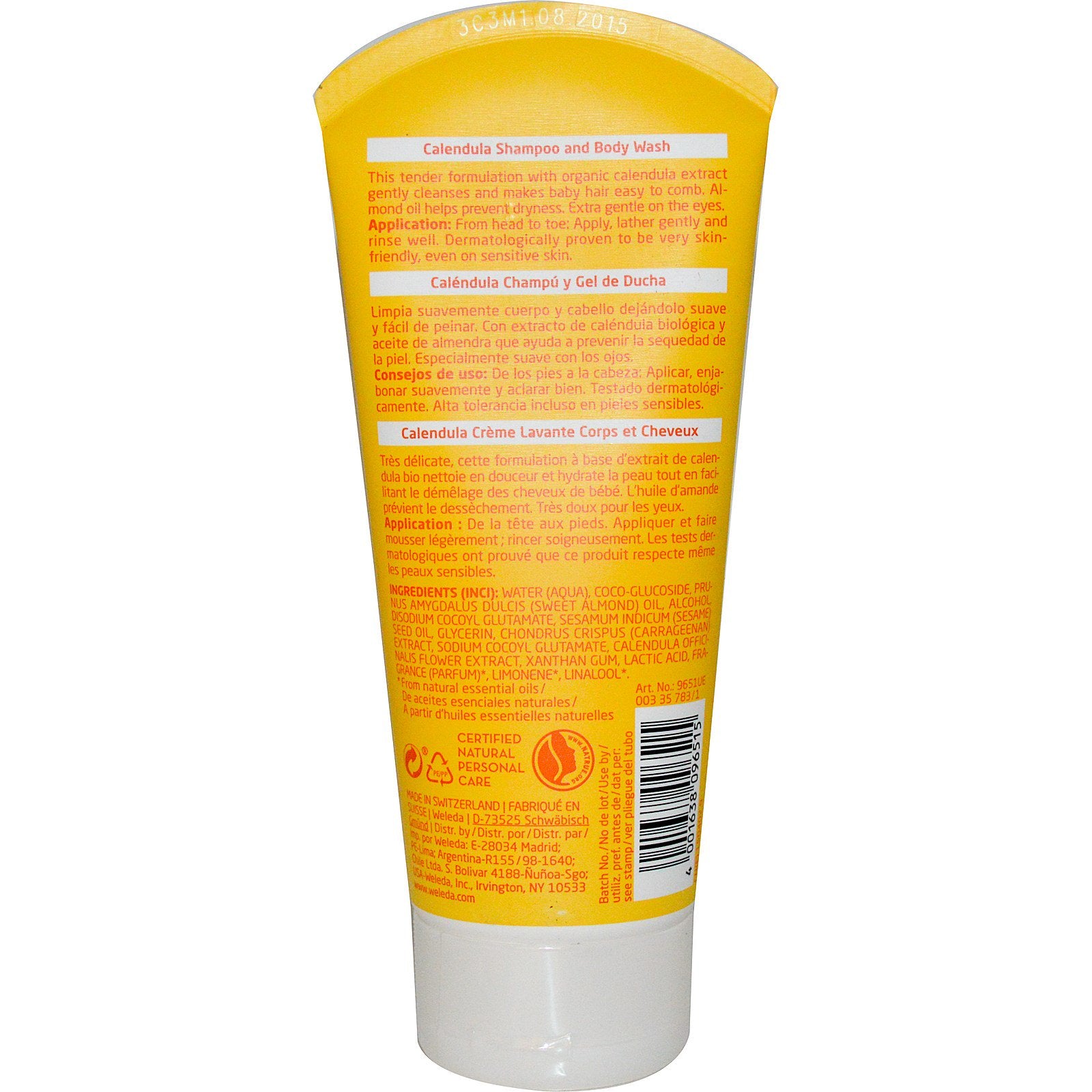 Weleda Calendula, Baby Shampoo and Body Wash 200ml