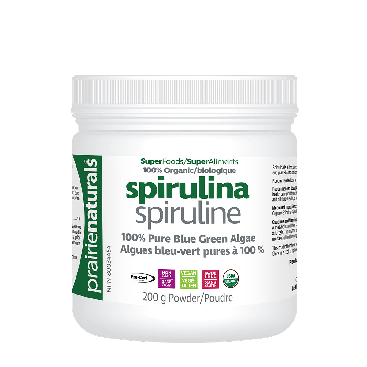 Prairie Naturals - Spirulina Powder
