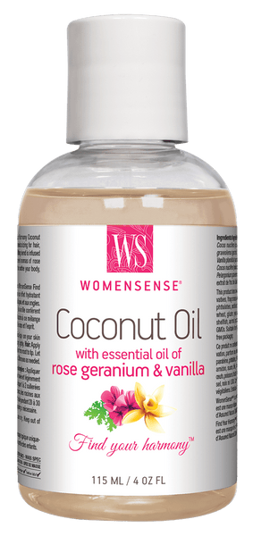 WomenSense Coconut Oil w rose geranium & vanilla