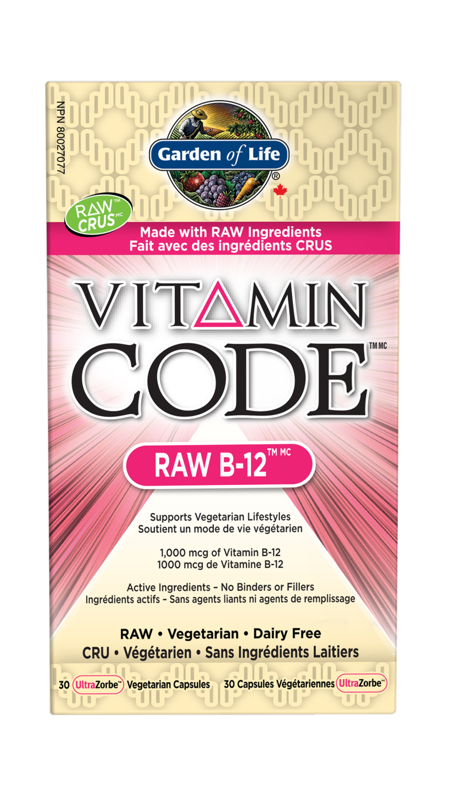 Garden of Life - Vitamin Code RAW B-12