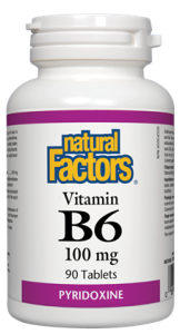 Natural Factors - Vitamin B6 - 100mg Tablets