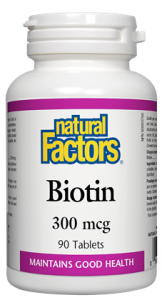 Natural Factors - Biotin - 300mcg