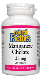 Natural Factors - Manganese Chelate 25mg