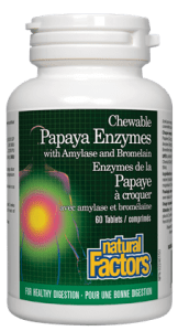Natural Factors - Chewable Papaya Enzymes
