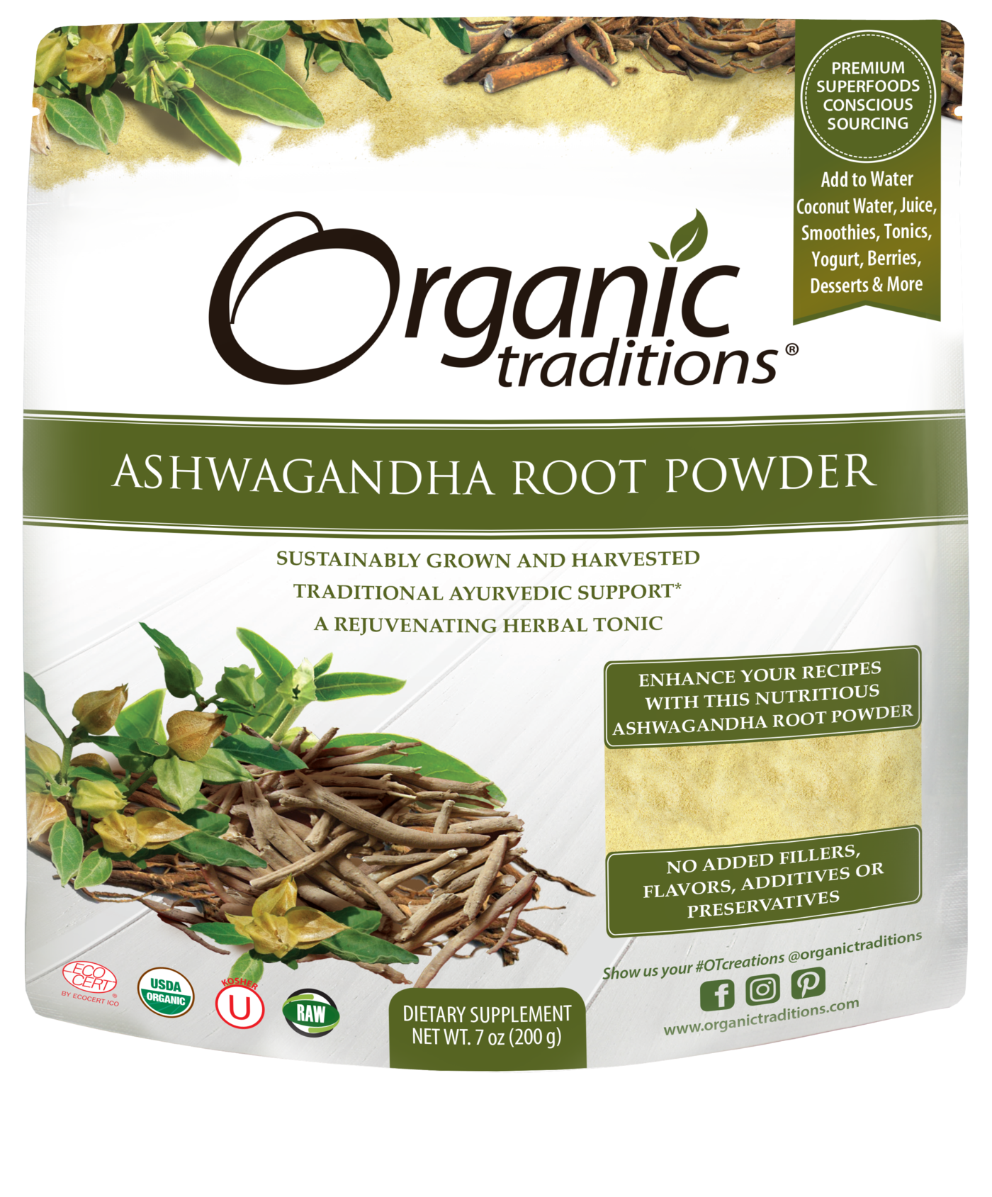 Organic Traditions - Ashwagandha Powder