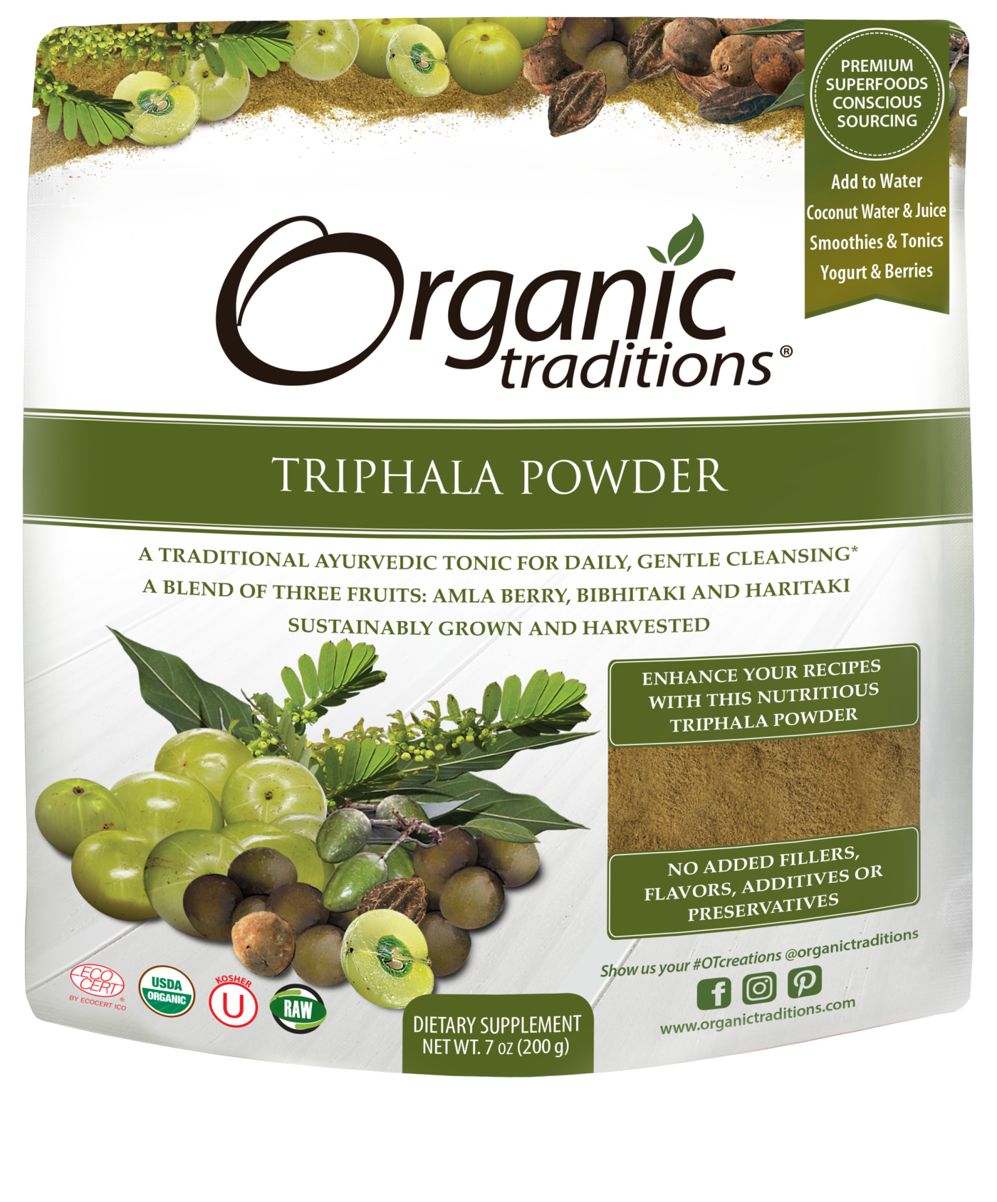 Organic Traditions -Triphala Powder