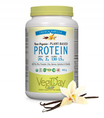 VegiDay Raw Organic Plant-Based Protein  French Vanilla