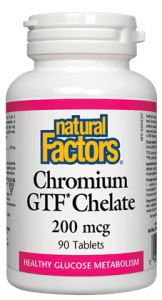 Natural Factors - Chromium GTF 200mcg