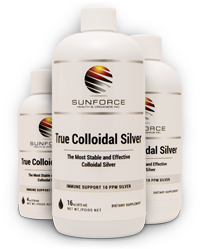 Sunforce True Colloidal Silver (Bottles, Spray, Dropper, Nasal Spray in drop down menu)