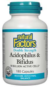 Natural Factors - Double Strength Acidophilus & Bifidus 10 billion