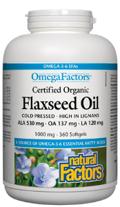 Natural Factors Flaxseed Oil 1000mg