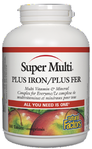 Natural Factors - Super Multi Plus Iron