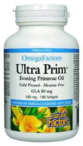 Natural Factors Ultra Prim (Evening Primrose Oil) 500mg