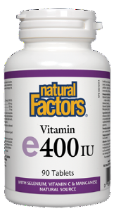 Natural Factors Vitamin E 400 IU with Selenium