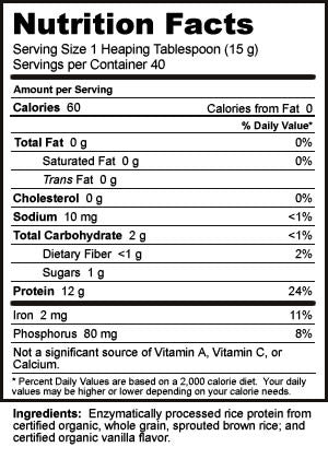 NutriBiotic Organic Rice Protein