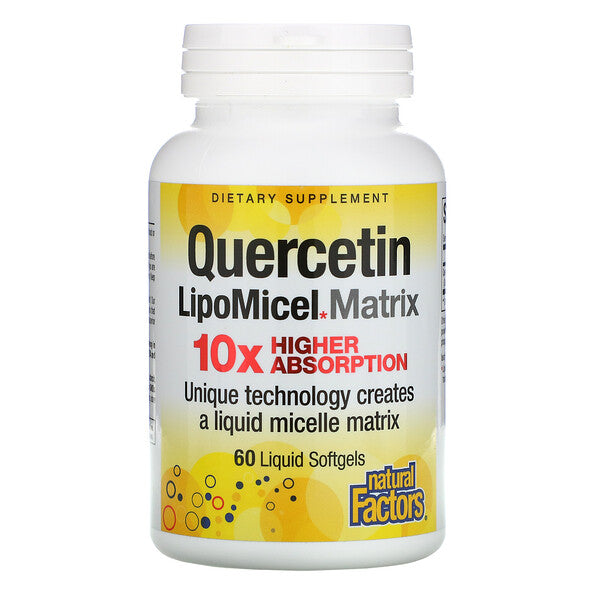 Natural Factors Lipomicel Quercetin 250mg