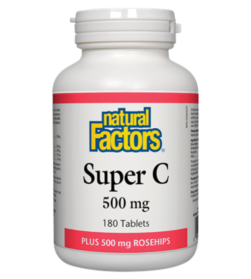 NATURAL FACTORS - SUPER C 500 MG 180 TABLETS