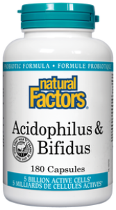 Natural Factors - Acidophilus & Bifidus 5 million